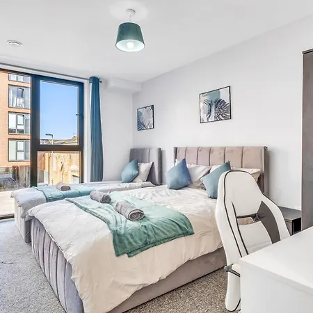 Apartment Centre Emerald Escape - Sleeps-6, 2beds & 2baths , Netflix , Free Internet Birmingham